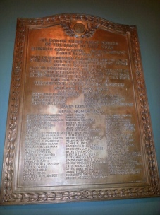 This tablet is located on the wall in the main lobby of the State Capitol Building.