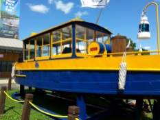 This boat was on display at the Park at the Fair area. It was used on the Erie Canal.