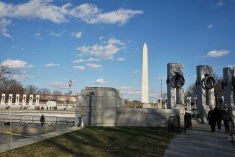 This is just a portion of the memorial that was constructed from 2001-2004. The original designs for this memorial were created in 1997 by Friendrich St. Florians, those designs were altered later on into what can be seen today. The memorial consists of 56 pillars, triumphal arches, a plaza, and a fountain.