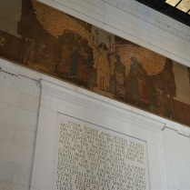 One of Jules Guerin's murals at the Lincoln Memorial. This is above the Emancipation Proclamation, which is located to the left of the Lincoln statue.